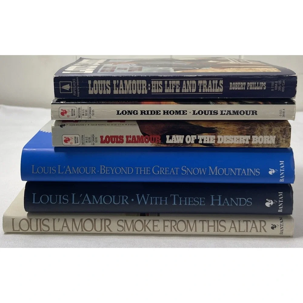 Louis L'Amour Western Lot Of 6‎ 3 Hb/3pb Vintage